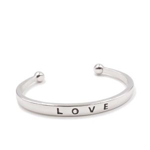 New Kinsley Armelle Love Collection Silver Bracelet (L/XL)